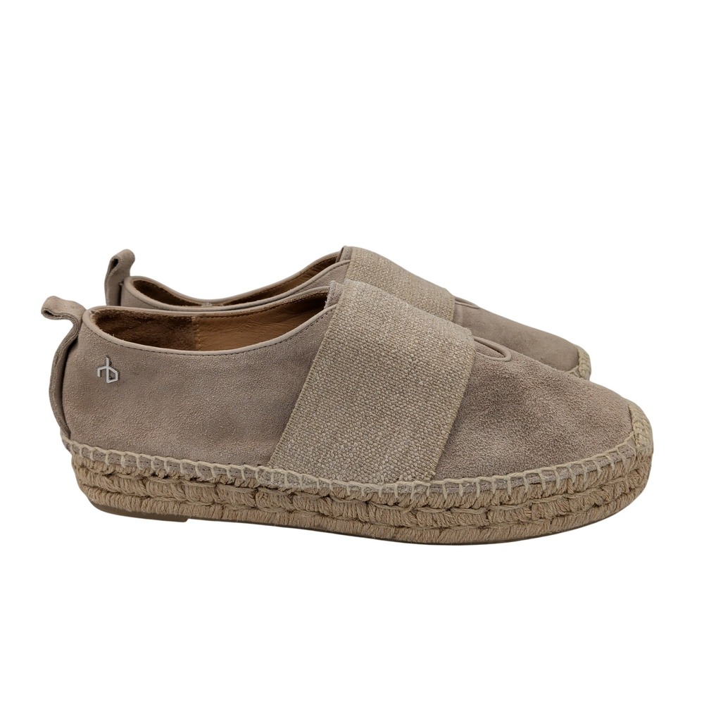 Rag & Bone Nina Taupe Suede Platform Espadrilles Shoes Womens 9.5 39.5 Spain